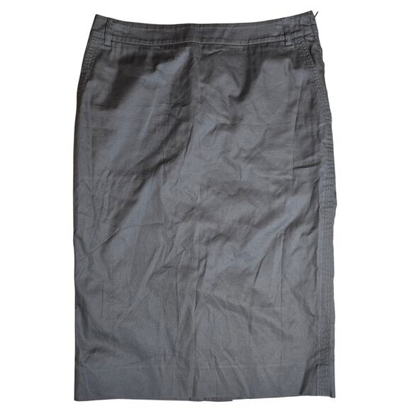 Yves Saint Laurent Gray Cargo Midi Skirt size 10 - Picture 1 of 7